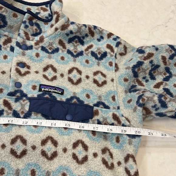 Patagonia Lightweight Synchilla Snap-T Fleece Pullover Tundra Cluster Big Sky‎ - Picture 5 of 9